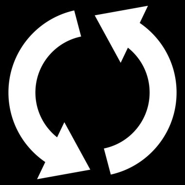 Geri dönüşüm düz vektör simgesi