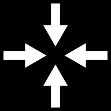 Oklar düz vektör simge sıkıştırmak