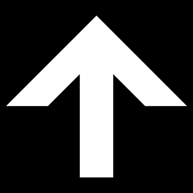 Düz vektör simge yukarı ok