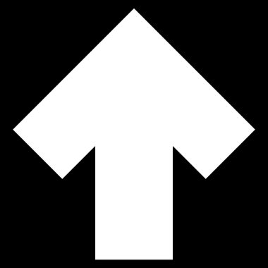 Düz vektör simge yukarı ok