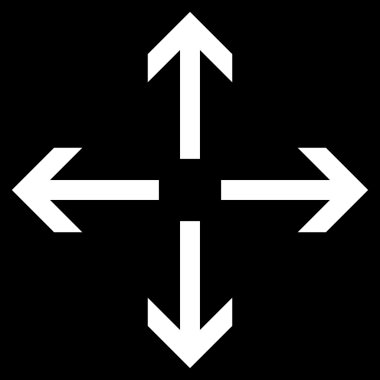 Oklar düz vektör simgesini genişletin