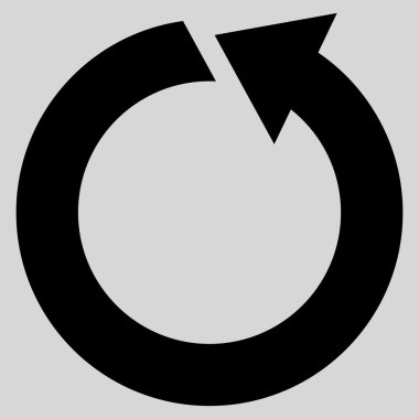 Saatin tersi yönde düz vektör simge döndürmek