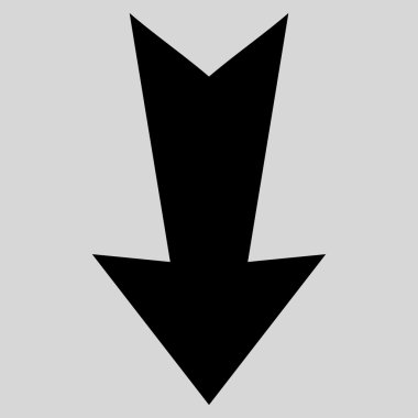 Düz vektör simgesi aşağı ok