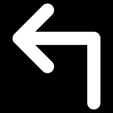 Sol düz vektör simge açmak