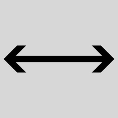 Yatay Çevir düz vektör simgesi