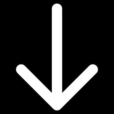 Düz vektör simgesi aşağı ok