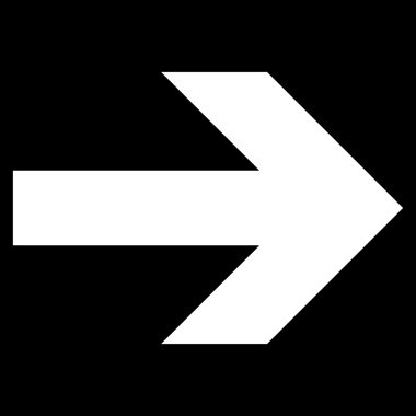 Düz vektör simgesi sağ ok