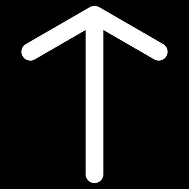 Düz vektör simge yukarı ok