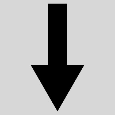 Düz vektör simgesi aşağı ok