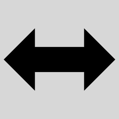 Vektör simge yatay Exchange oklar düz