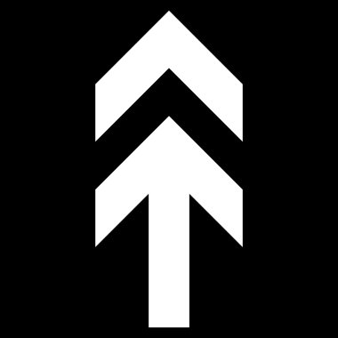 Düz vektör simge yukarı ok