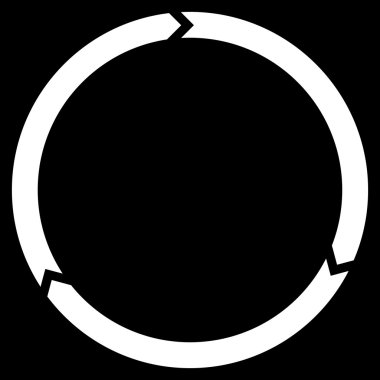 Döndürme düz vektör simgesi