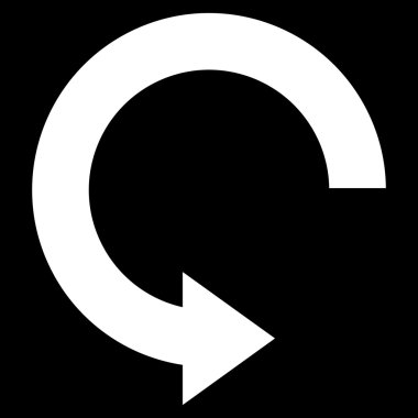 Sağa döndür düz vektör simgesi