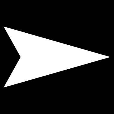 Ok ucu sağ düz vektör simgesi