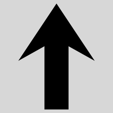 Düz vektör simge yukarı ok