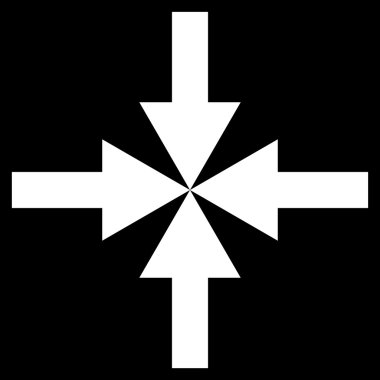 Oklar düz vektör simge sıkıştırmak