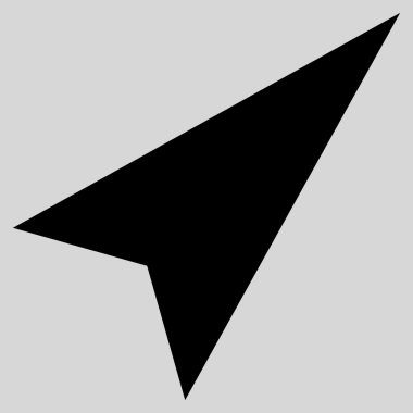 Ok ucu sağ yukarı düz vektör simgesi