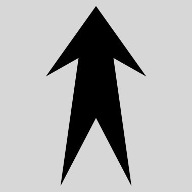 Düz vektör simge yukarı ok