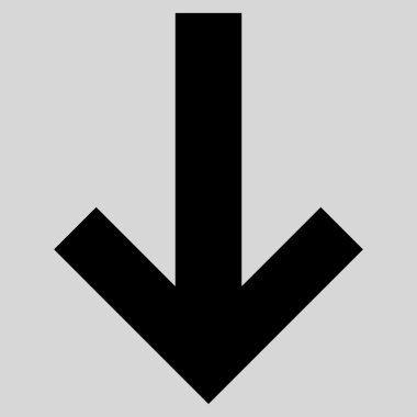 Düz vektör simgesi aşağı ok