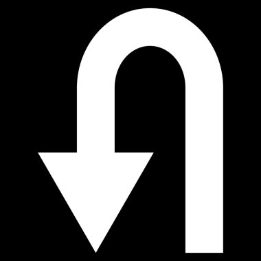 Geri düz vektör simge açmak