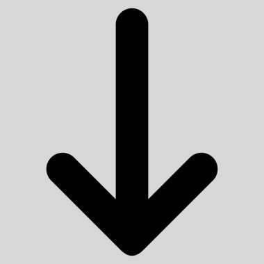 Düz vektör simgesi aşağı ok