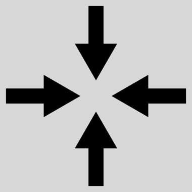 Oklar düz vektör simge sıkıştırmak