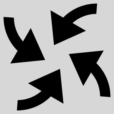 Siklon oklar düz vektör simgesi