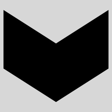 Düz vektör simgesi aşağı yön