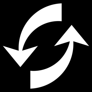 Vektör simge Exchange oklar düz