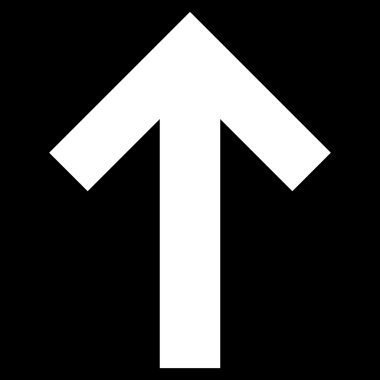 Düz vektör simge yukarı ok