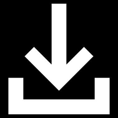 Gelen kutusu düz vektör simgesi