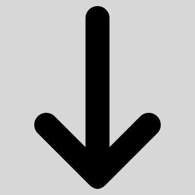 Düz vektör simgesi aşağı ok