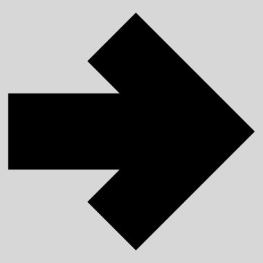 Düz vektör simgesi sağ ok