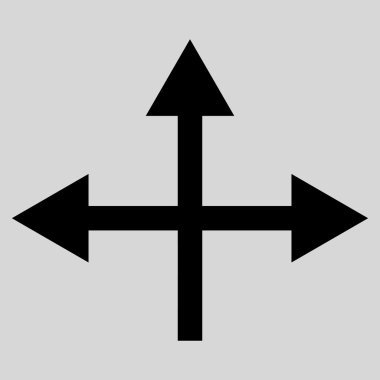 Kavşak yön düz vektör simgesi