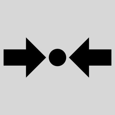 Basınç yatay düz vektör simgesi