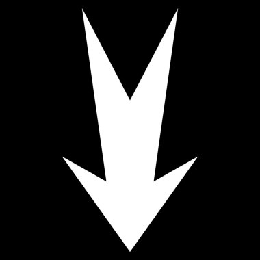 Düz vektör simgesi aşağı ok