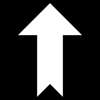 Düz vektör simge yukarı ok