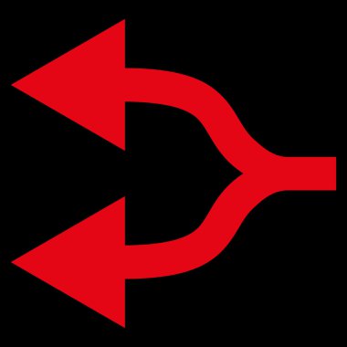 Split oklar sol düz vektör simgesi