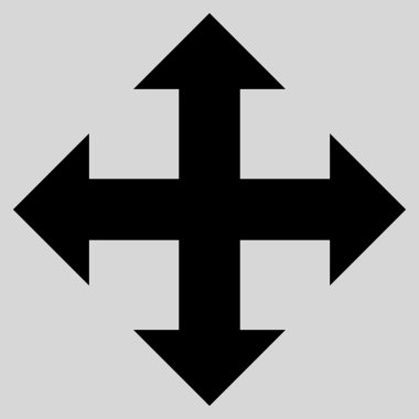 Oklar düz vektör simgesini genişletin