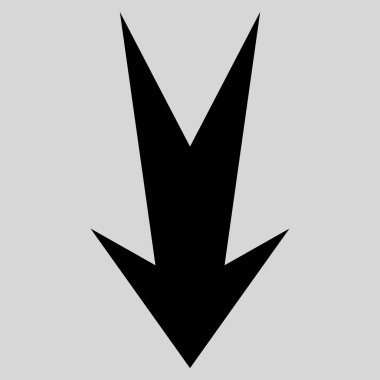 Düz vektör simgesi aşağı ok