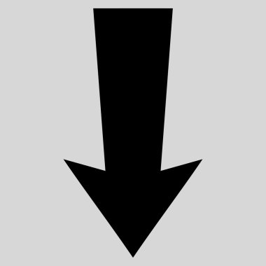 Düz vektör simgesi aşağı ok