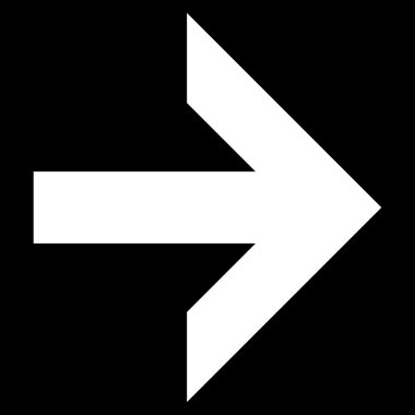 Düz vektör simgesi sağ ok