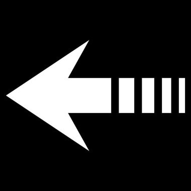 Sol düz vektör simge göndermek