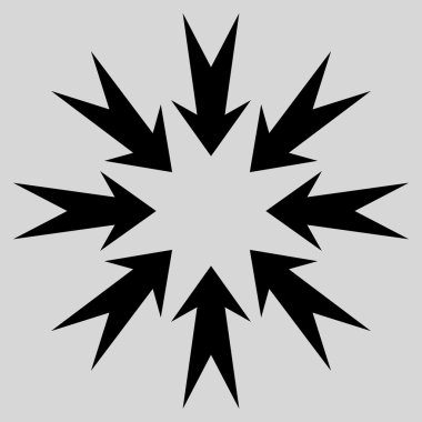 Basınç oklar düz vektör simgesi