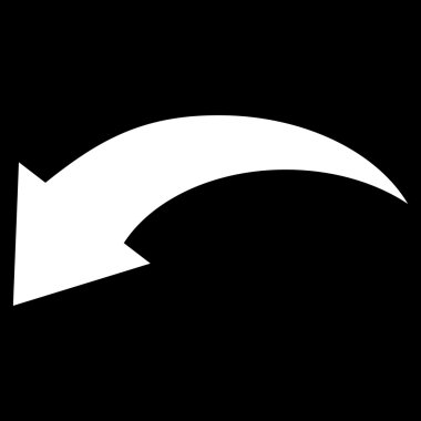 Düz vektör simgesi geri al