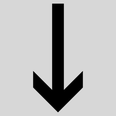 Düz vektör simgesi aşağı ok