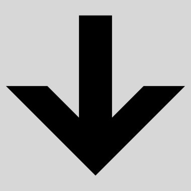 Düz vektör simgesi aşağı ok