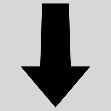 Düz vektör simgesi aşağı ok