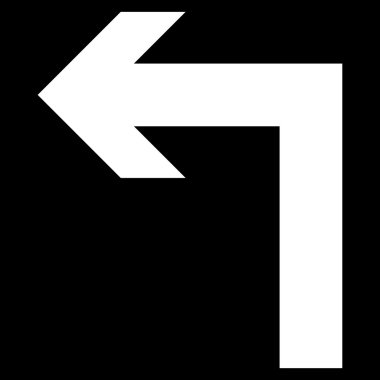 Sol düz vektör simge açmak