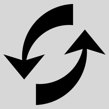 Vektör simge Exchange oklar düz